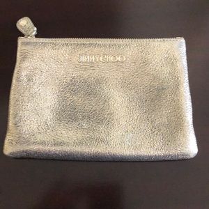 Jimmy Choo Leather Makeup Pouch/Clutch